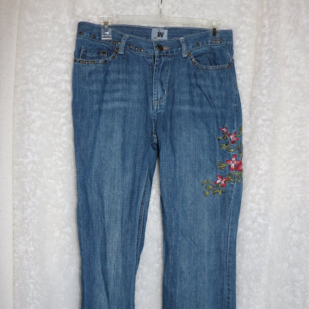 Junction West womens bootcut jeans 32x31 size 8 *missing some beads*